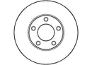 Disctech Brake Disc (Single) - Fits Mazda - ABD2092 - Front Axle