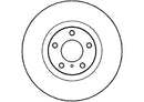 Disctech Brake Disc (Single) - Fits Infiniti, Nissan - ABD2958 - Front Axle