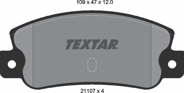 Textar Brake Pad Set - 2110701