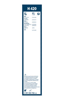 Bosch Rear Wiper Blade - 425mm - H420