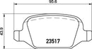 Mintex Brake Pad Set fits -Alfa Romeo Fiat Lancia MDB2051 (also fits other vehicles)