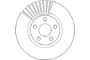 Disctech Brake Disc (Single) - Fits Ford - ABD3245 - Front Axle
