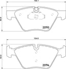 Mintex Brake Pad Set fits -BMW MDB3067 (also fits other vehicles)