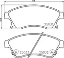Mintex Brake Pad Set fits -Chevrolet Opel Vauxhall MDB3088 (also fits other vehicles)