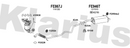 Klarius FE867J - Centre Pipe  - Fits Ford Fiesta 1.25i