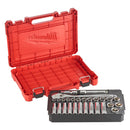 Milwaukee 1/2in. Drive Ratchet + Socket Set Metric (28pc) - 4932471864