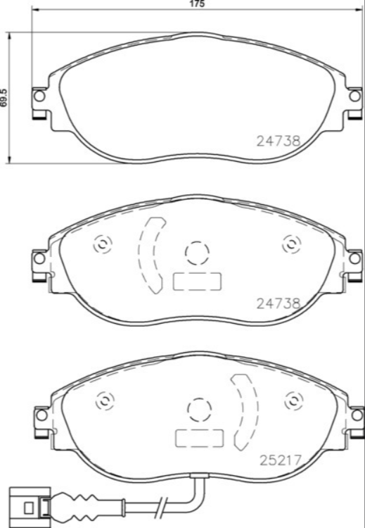 Brembo Brake Pad Set - P85131