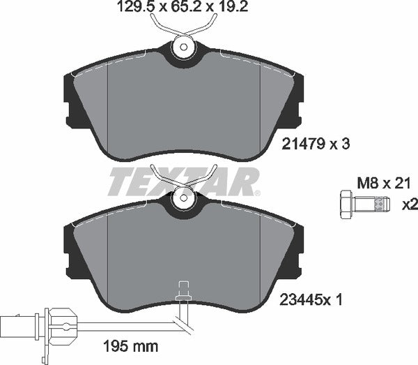 Textar Brake Pad Set - 2147903