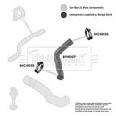 Borg & Beck Turbo Hose  - BTH1307 fits LR Freelander 2.0 M47 97-07