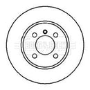 Borg & Beck Brake Disc (Pair)  - BBD4311