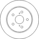 Disctech Brake Disc (Single) - Fits Lexus, Renault - ABD3287 - Rear Axle