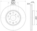 Mintex Brake Discs fits -Fiat Suzuki V360:5 MDC1822 (also fits other vehicles)