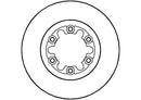 Disctech Brake Disc (Single) - Fits Mazda, Mitsubishi - ABD2808 - Front Axle