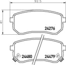 Mintex Brake Pad Set fits -Hyundai Kia MDB2799 (also fits other vehicles)