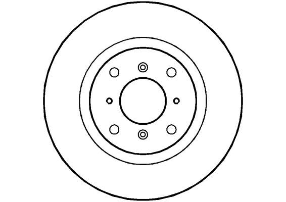 Disctech Brake Disc (Single) - Fits Acura, Audi - ABD2686 - Front Axle