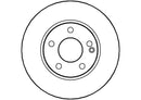 Disctech Brake Disc (Single) - Fits Mercedes-benz - ABD2913 - Front Axle