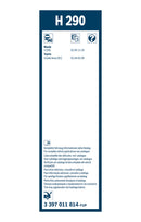 Bosch Rear Wiper Blade - 300mm - H290