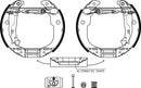 Mintex Brake Shoe Kits fits -Citroën Peugeot MSP333 (also fits other vehicles)
