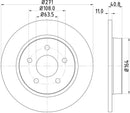 Mintex Brake Discs fits -Ford V280:4 MDC2358 (also fits other vehicles)