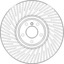 Disctech Brake Disc (Single) - Fits Bmw - ABD4059 - Front Axle Left