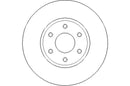 Disctech Brake Disc (Single) - Fits Nissan - ABD3031 - Front Axle