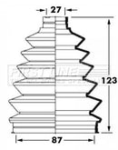 First Line Cv Joint Boot Kit  - FCB6022 fits Mitsubishi Challenger, Shogun