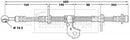 Borg & Beck Brake Hose  - BBH6698 fits Hon Civic,Rov 45,400,MG ZS