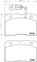 Mintex Brake Pad Set fits -Iveco MDB2156 (also fits other vehicles)