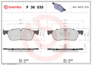 Brembo Brake Pad Set - P36035