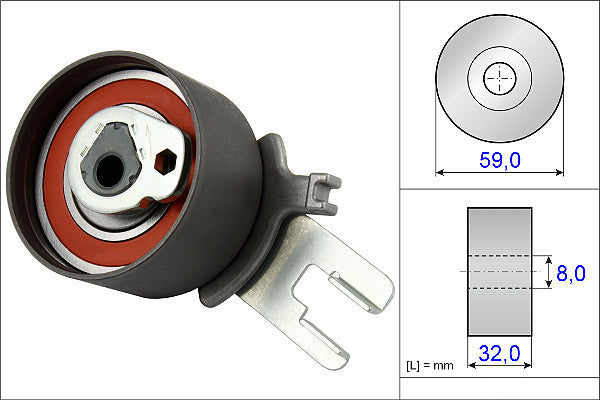 INA Tensioner Pulley - Timing Belt - Part No - 531085910