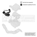 First Line Air Filter Hose  - FTH1455 fits Ford,Volvo 1.6D 1.6TDCi