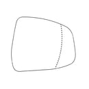 APEC Replacement Stick-On Standard Vehicle Mirror Glass RHS - AMS2230
