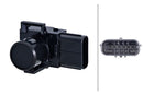 HELLA 6PX 358 270-011 Sensor, parking distance control - Tetragonal - 6-pin connector - Plugged