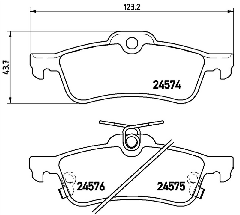 Brembo Brake Pad Set - P83087