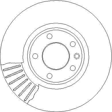 Disctech Brake Disc (Single) - Fits Ac, Opel - ABD3538 - Front Axle