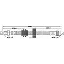Borg & Beck Brake Hose  - BBH6665 fits Ford Mondeo MK I