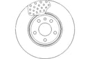 Disctech Brake Disc (Single) - Fits Audi, Isuzu - ABD2183 - Front Axle