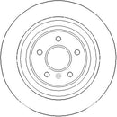 Disctech Brake Disc (Single) - Fits Mercedes-benz - ABD3404 - Rear Axle