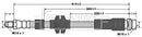 Borg & Beck Brake Hose  - BBH7376 fits Ford Focus,C-Max 03-12