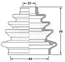 Borg & Beck Drive Shaft Bellow - BCB6216