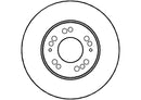 Disctech Brake Disc (Single) - Fits Bmw, Mitsubishi - ABD2723 - Front Axle