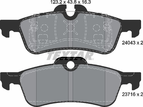 Mini, Brake Pad Set - Textar 2404301