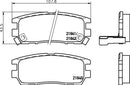 Mintex Brake Pad Set fits -Mitsubishi MDB1646 (also fits other vehicles)