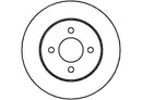 Disctech Brake Disc (Single) - Fits Nissan, Opel - ABD2893 - Front Axle