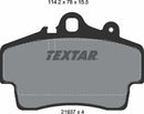 Textar Brake Pad Set - 2193702