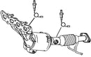 Klarius 321888 - Catalyst Type Approved Withpip  - Fits Ford C-Max 2.0i