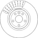 Disctech Brake Disc (Single) - Fits Ford, Jaguar - ABD3386 - Front Axle