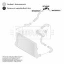 Borg & Beck Turbo Hose  - BTH1081 fits VAG A3,Leon,Golf,Jetta 2.0TDi