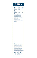Bosch Rear Wiper Blade - 475mm - A476H