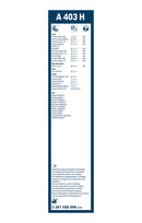 Bosch Rear Wiper Blade - 400mm - A403H